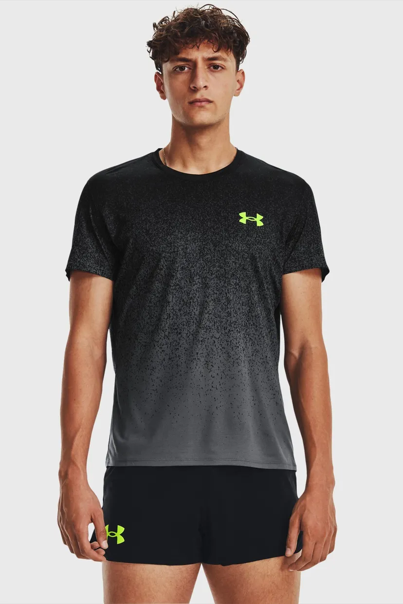 Мужская черная футболка UA RUSH CICADA SHORTSLEEVE 12