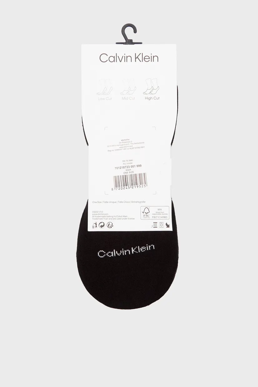 Следы CK MEN FOOTIE HIGH CUT 3P LOGO 3
