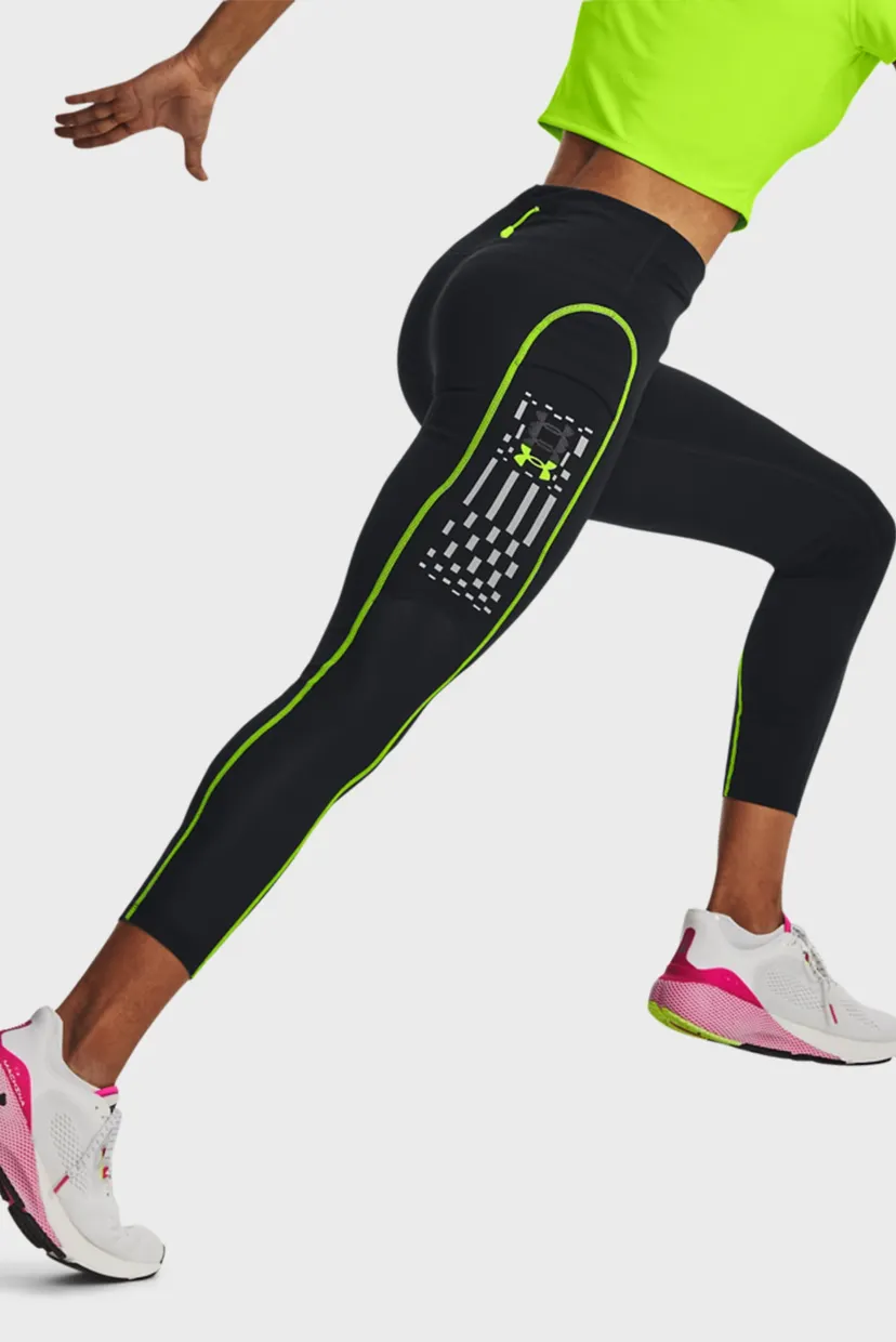 Женские черные тайтсы UA Run Anywhere Ankle Tight 15