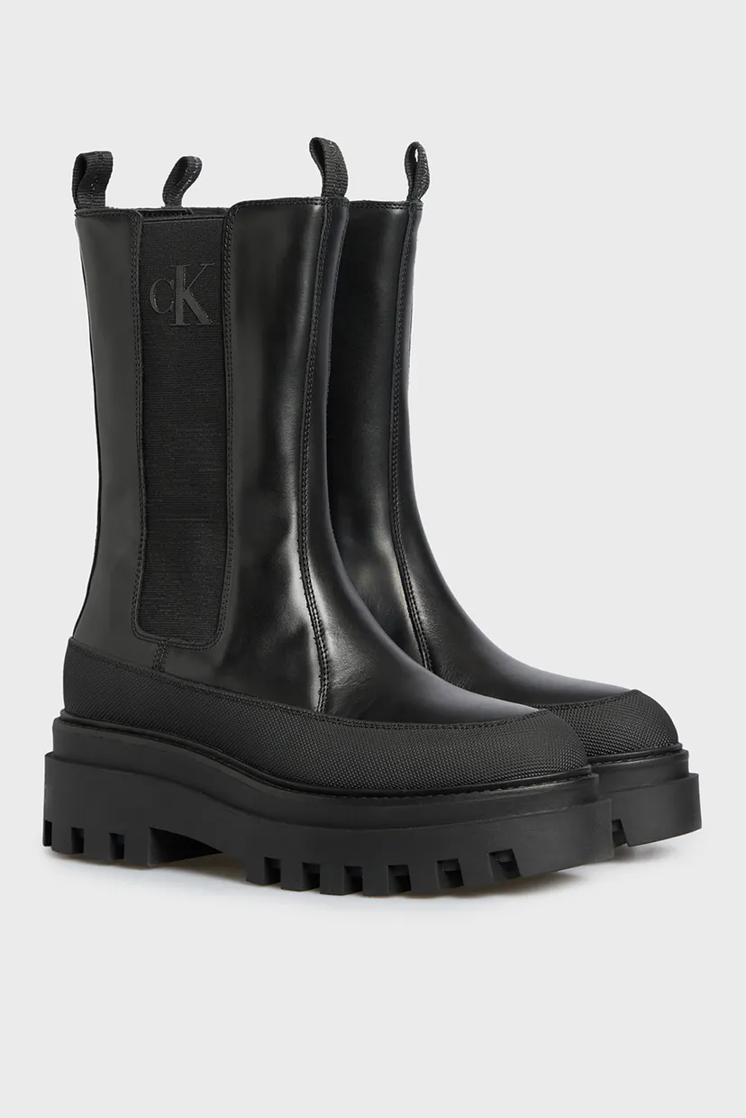 Әйелдерге арналған  қара челси FLATFORM CHELSEA BOOT LTH WN 8