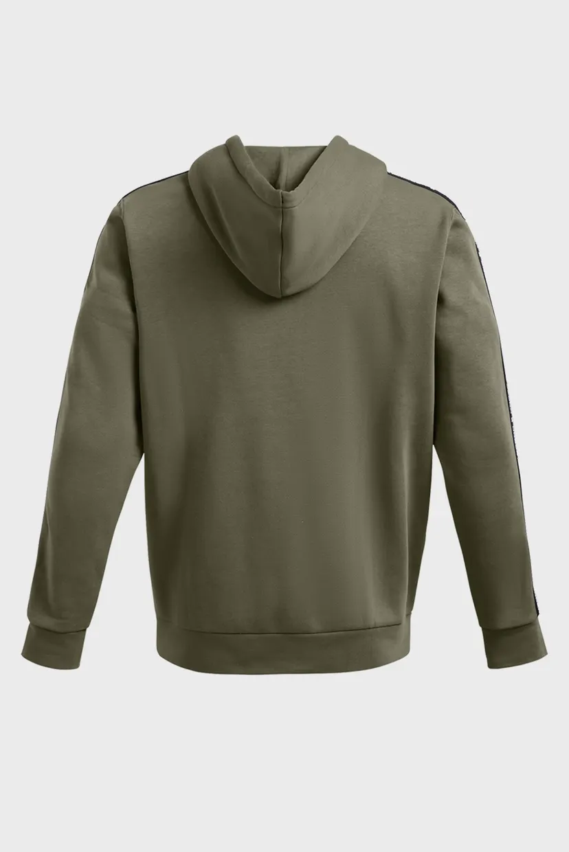 Мужское зеленое худи UA Icon Fleece HD Taping 6