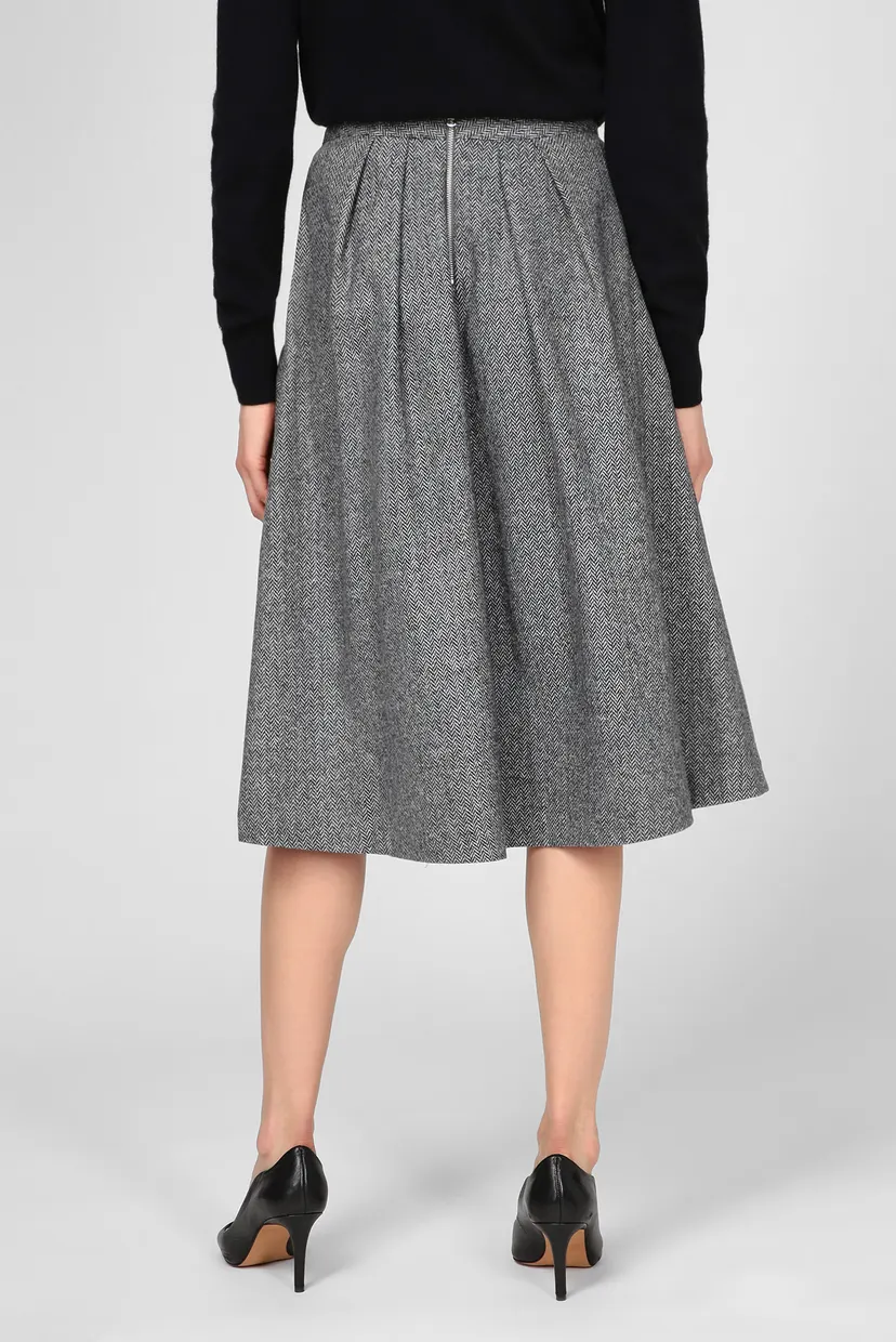 Женская серая юбка CASHMERE WOOL BLEND 9