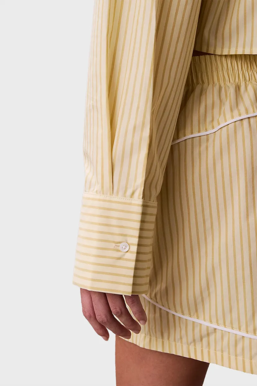 Ночная рубашка CK GRAPHIC CROPPED POPLIN SHIRT 6