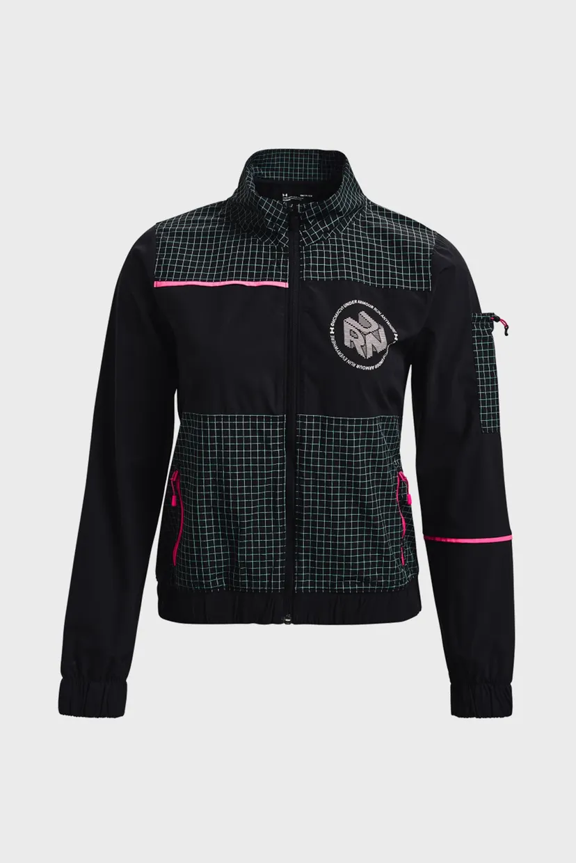 Женская черная ветровка UA Run Anywhere STORM Jacket 5