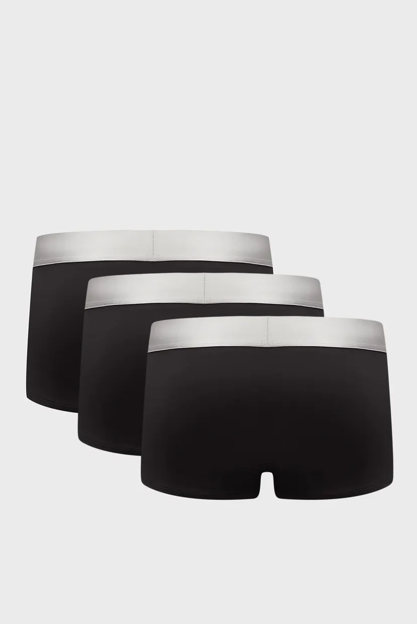 Мужские черные боксеры (3 шт) LOW RISE TRUNK 3PK 7