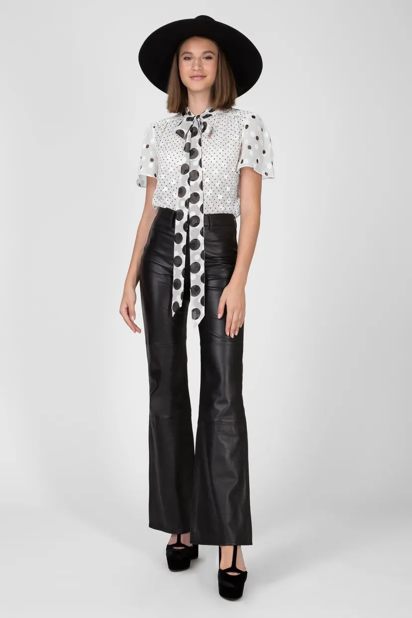 Блузка ZENDAYA POLKA DOT TIE NCK BLOUSE 5