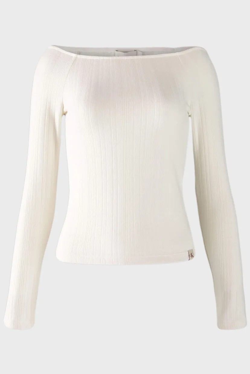 Топ WARM TEXTURE RIB BARDOT TOP 5