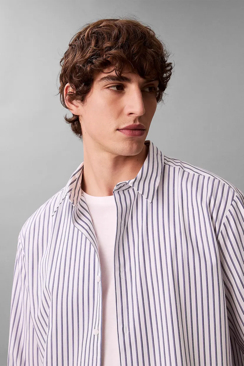 Рубашка LS THIN DBL STRIPE COTTON EASY S 3