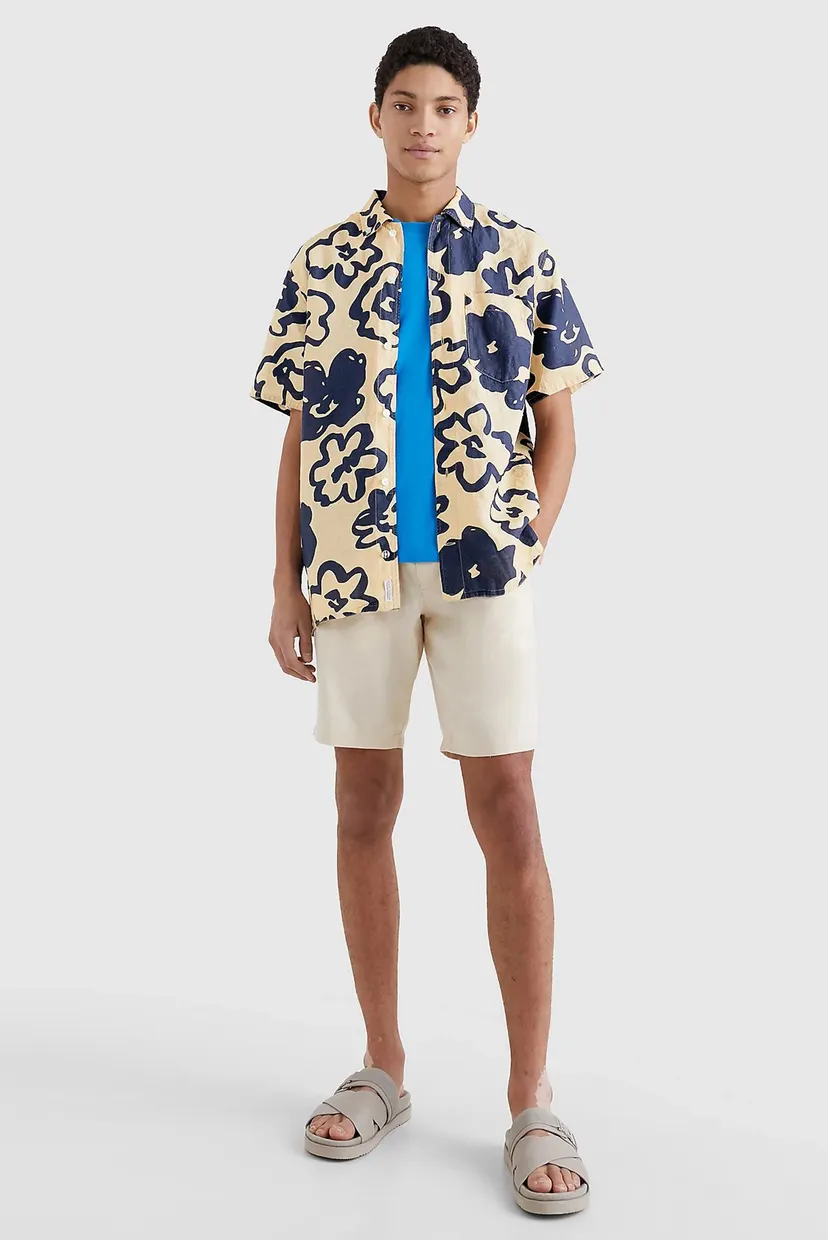 Қысқа жеңді жейде BIG FLORAL PRINT RF SHIRT S S 7