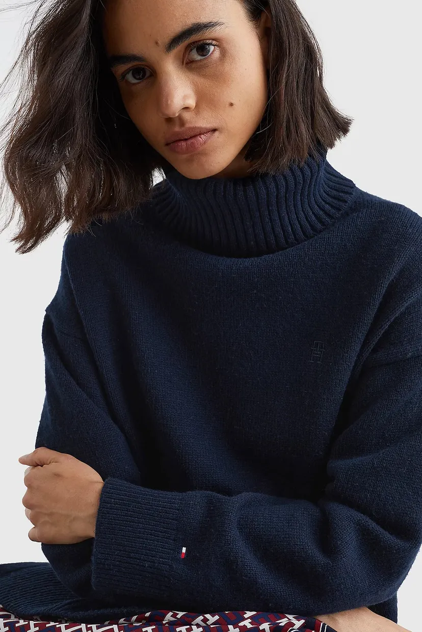 Гольф WOOL BLEND ROLL-NK SWEATER 4