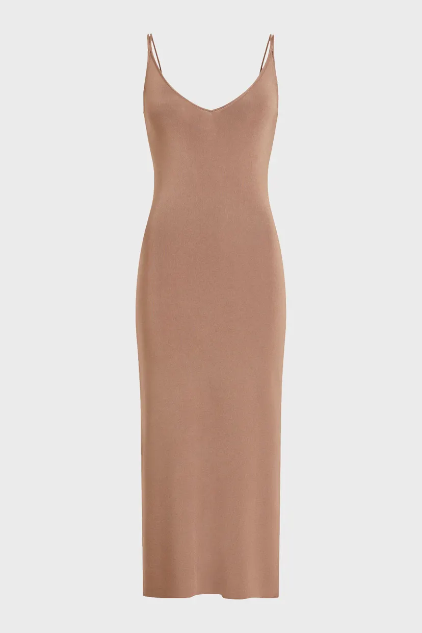 Платье SHINE VISCOSE KNIT SLIP DRESS 5