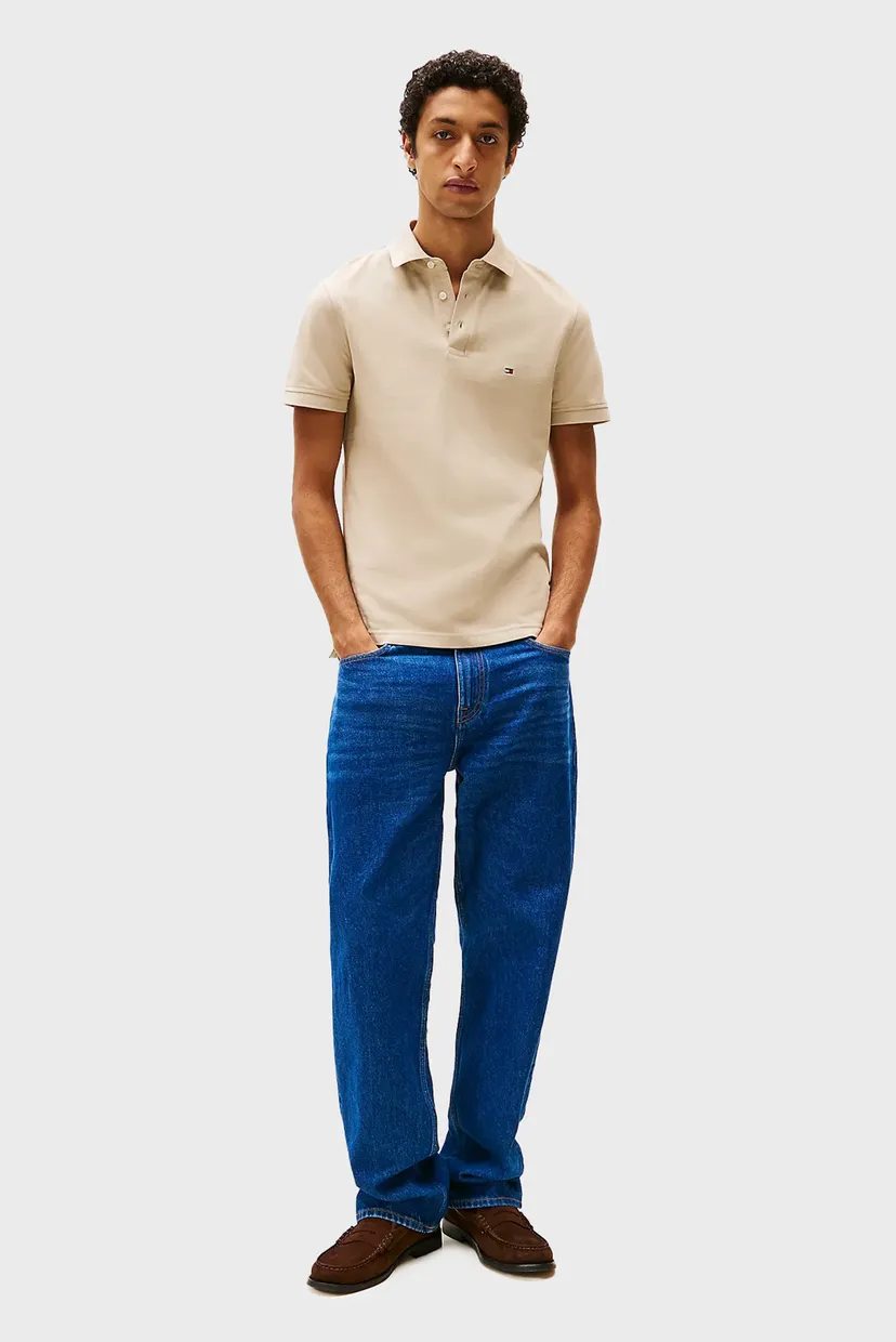 Мужское бежевое поло 1985 SLIM POLO 3