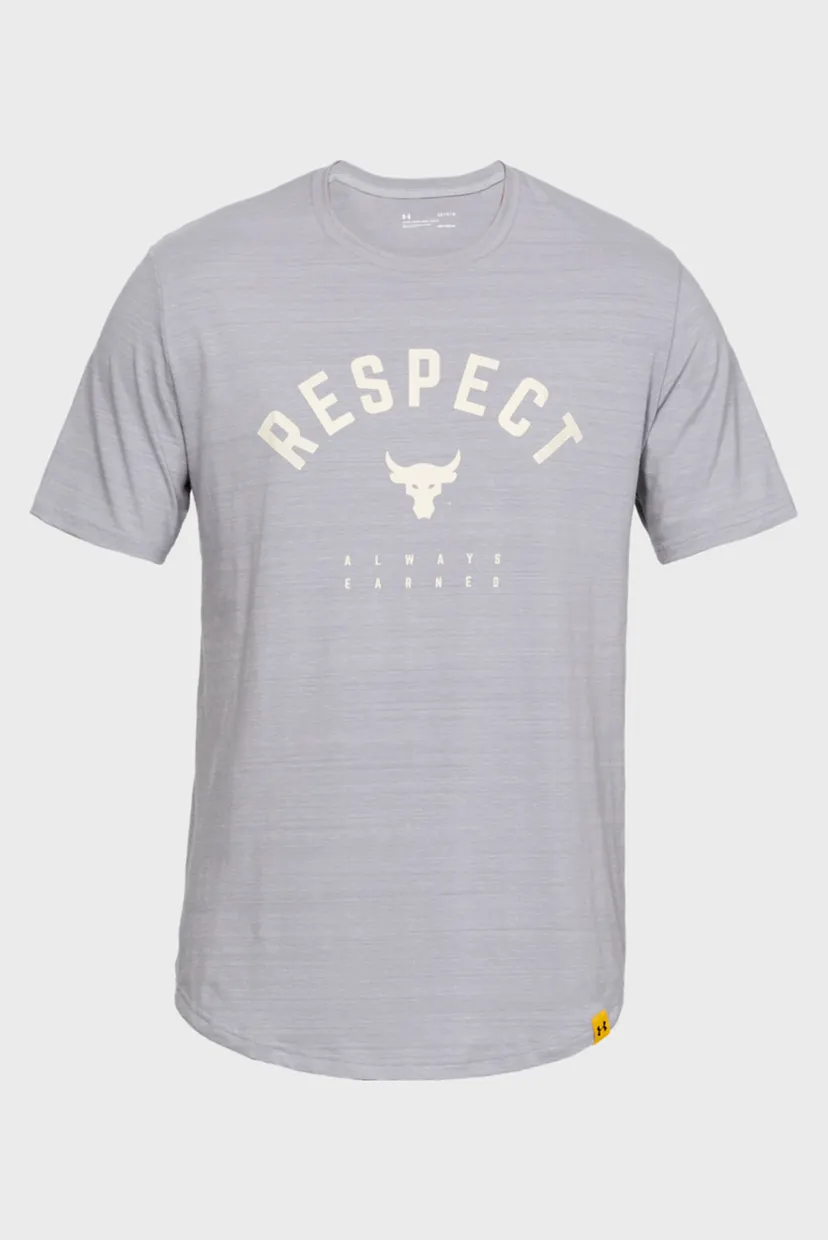 Мужская серая футболка PROJECT ROCK RESPECT TEE 9