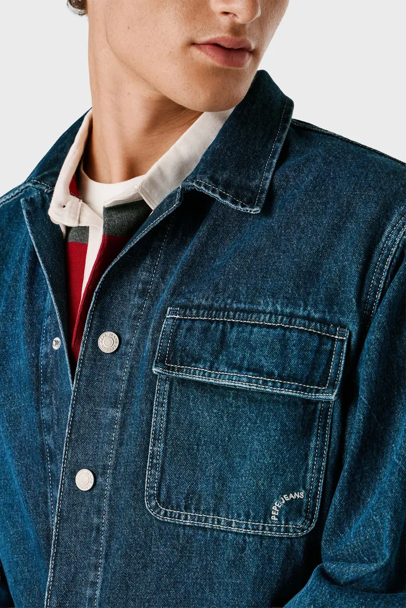 Рубашка OTTO OVERSHIRT PETROL BLUE 5