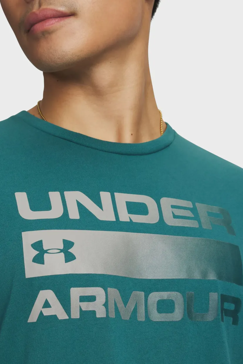 Футболка UA TEAM ISSUE WORDMARK SS-GRN 3