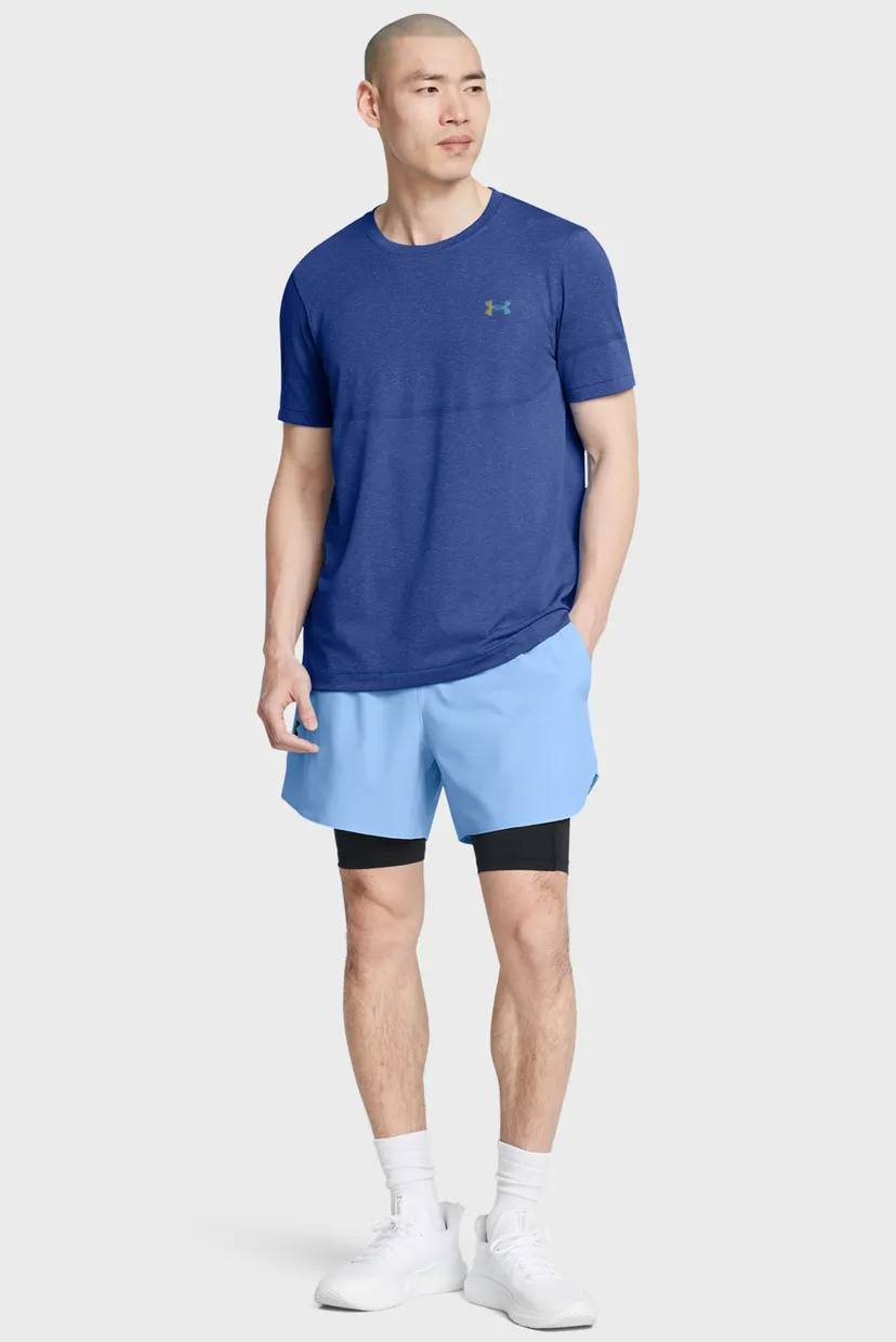 Мужская синяя футболка UA Vanish Elite Seamless SS 3
