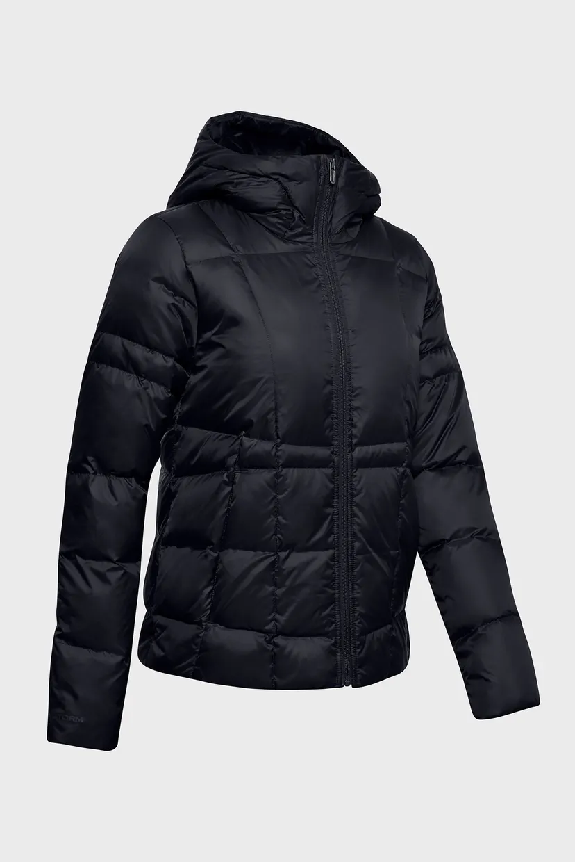 Женский черный пуховик UA Armour Down Hooded 9
