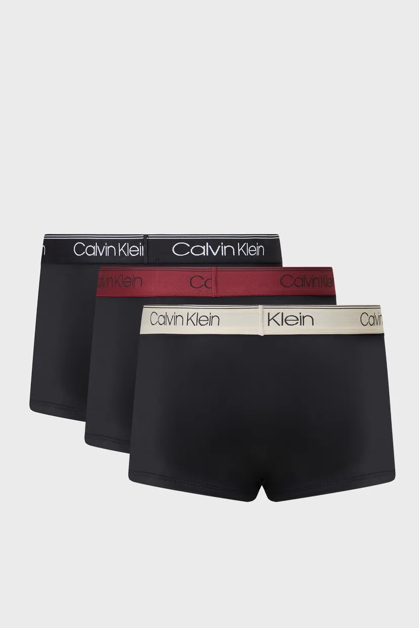 Мужские черные боксеры (з шт) LOW RISE TRUNK 3PK 7