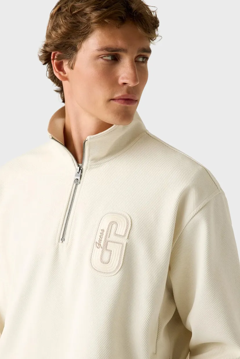 Свитшот HARRIS TWILL ZIP MOCK NECK 4