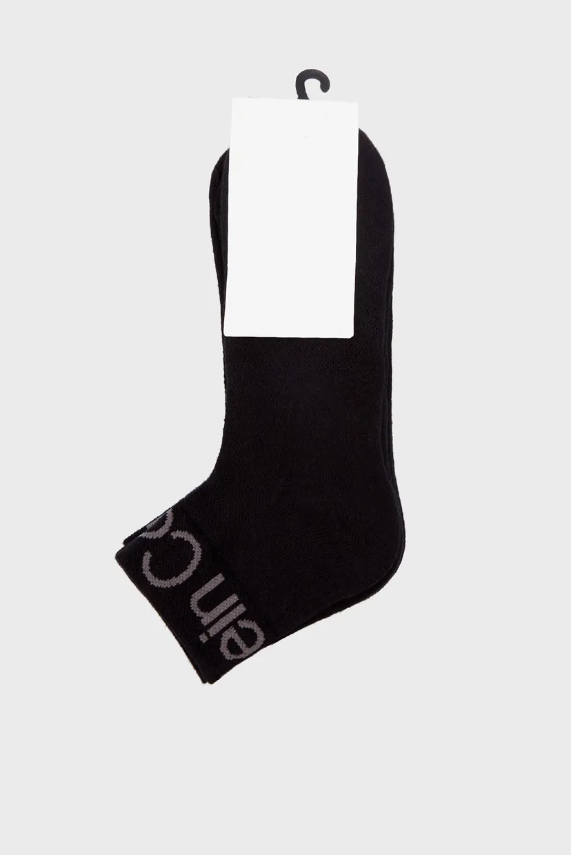 Носки CK MEN QUARTER 3P  LOGO WELT 3