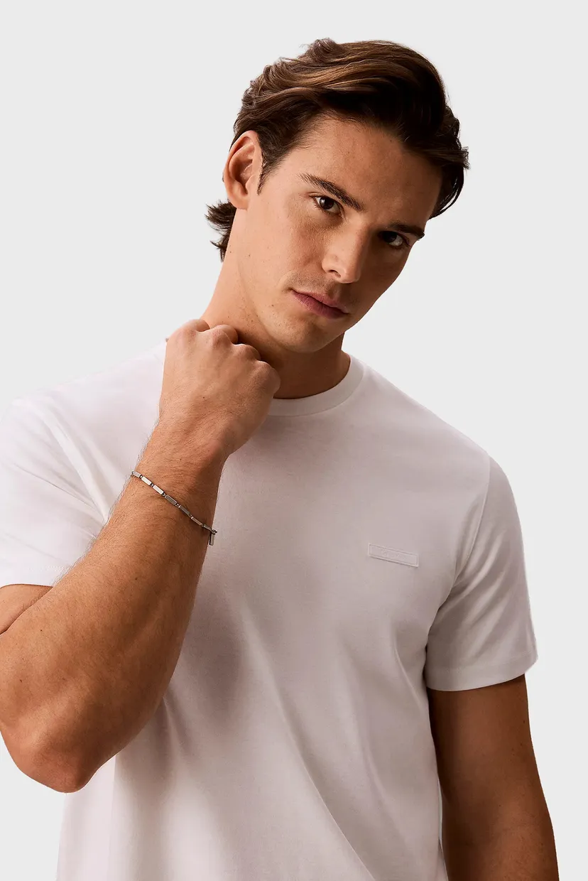 Футболка/SS SLIM SUPIMA LOGO PATCH TEE 5