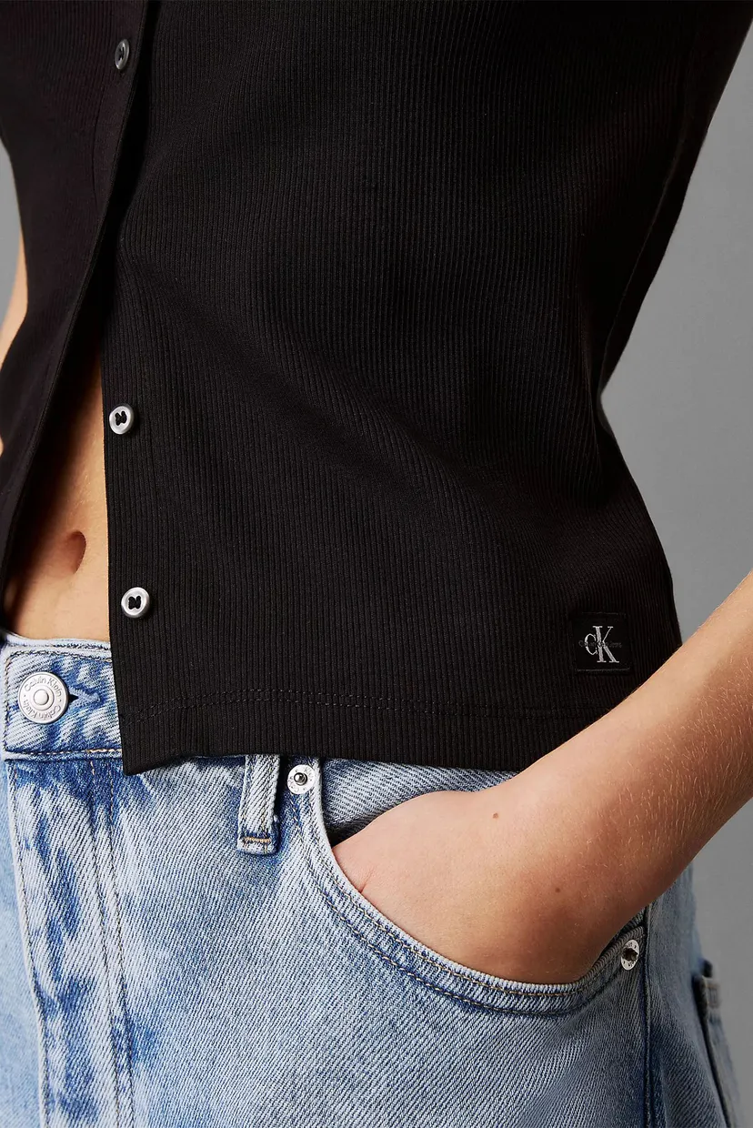 Топ WOVEN LABEL RIB CARDIGAN 4