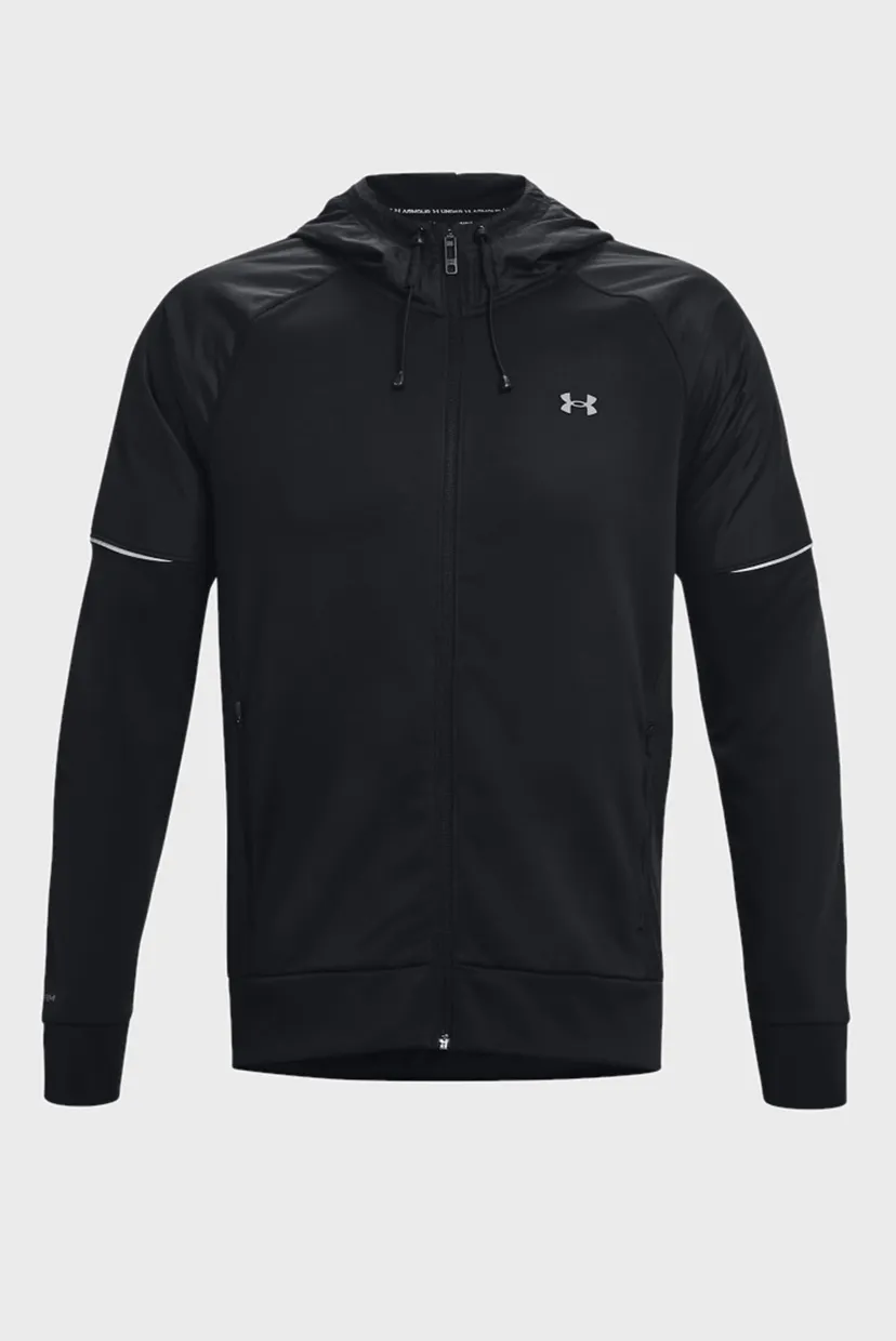 Мужское черное худи UA AF Storm FZ Hoodie 5