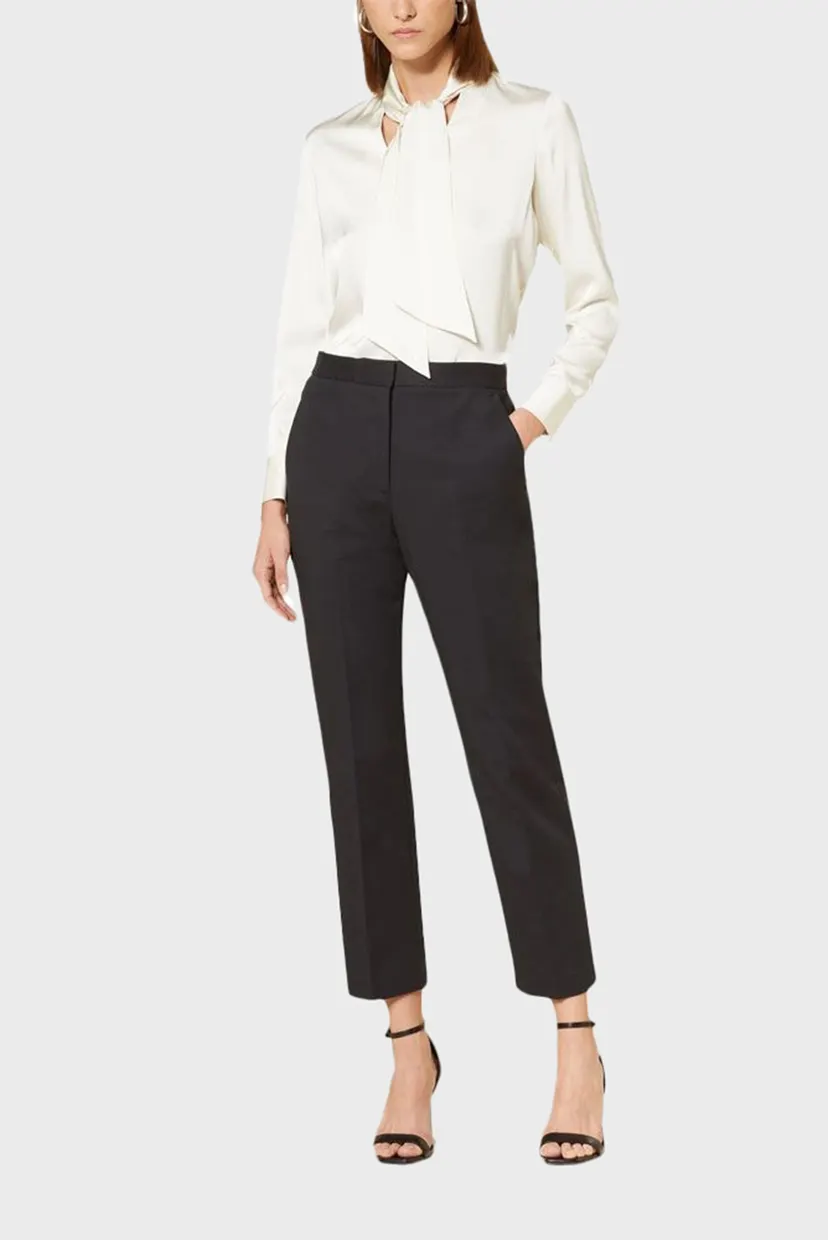 Женские черные брюки COTTON STRETCH SLIM 5
