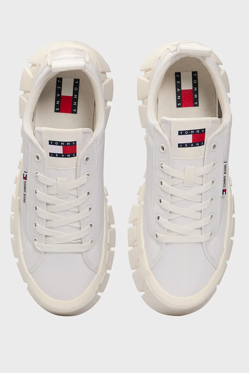 Женские белые сникерсы TJW FLATFORM SNEAKER 4