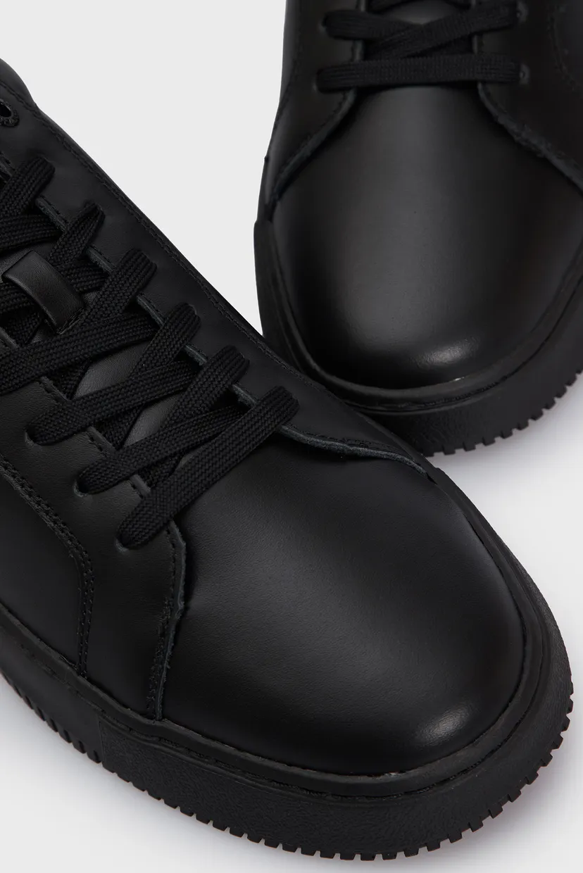 Мужские черные кожаные сникерcы CHUNKY CUPSOLE MONO LTH 8