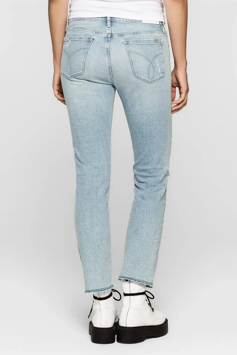 Джинсы/MR Straight Cropped Raw-Kyoto Blue Comf 3