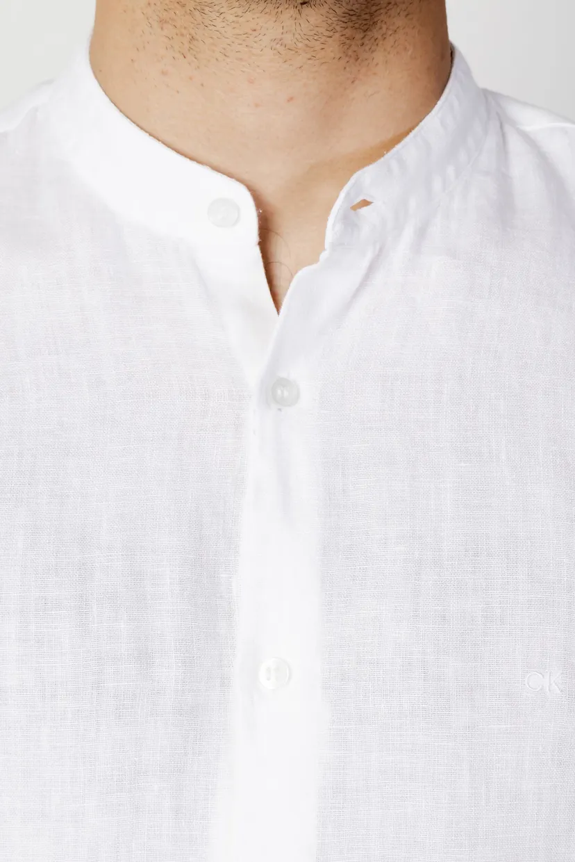 Рубашка LINEN STANDUP COLLAR SLIM SHIRT 3