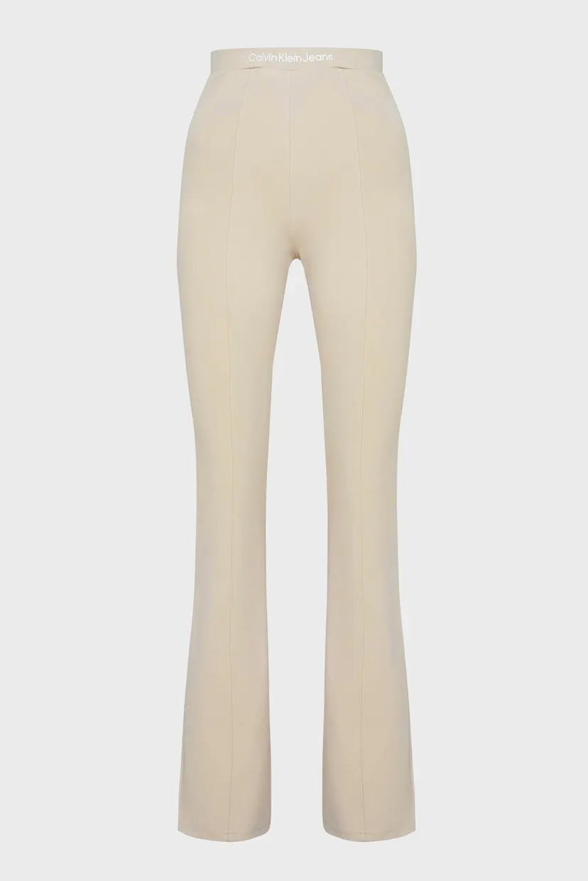 Женские бежевые брюки LOGO ELASTIC MILANO 10