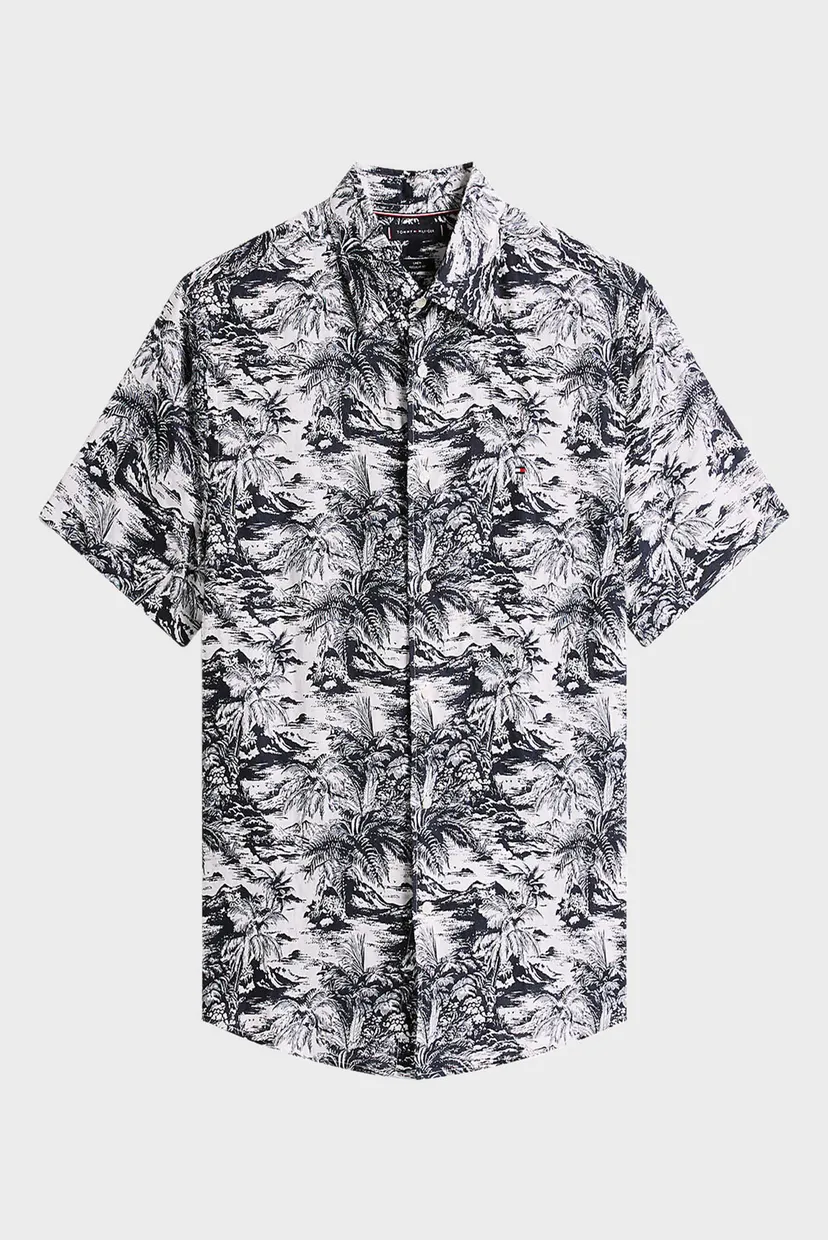 Рубашка с коротким рукавом LINEN VACATION PRT SS RF SHIRT 5