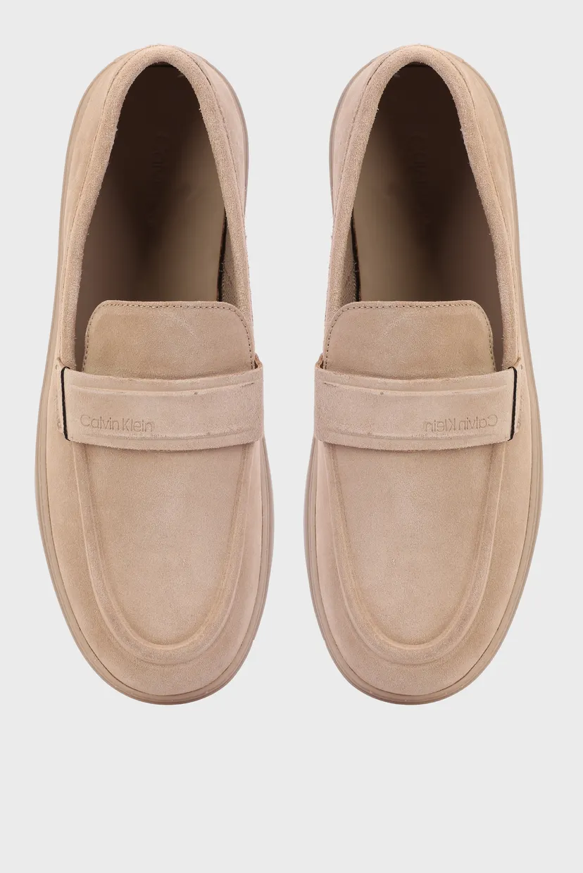 Мужские бежевые замшевые лоферы LOW TOP MOC HYBRID SUE 4