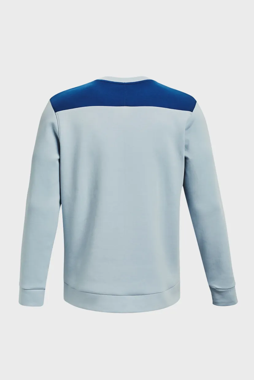 Мужской голубой свитшот UA Summit Knit Crew 12