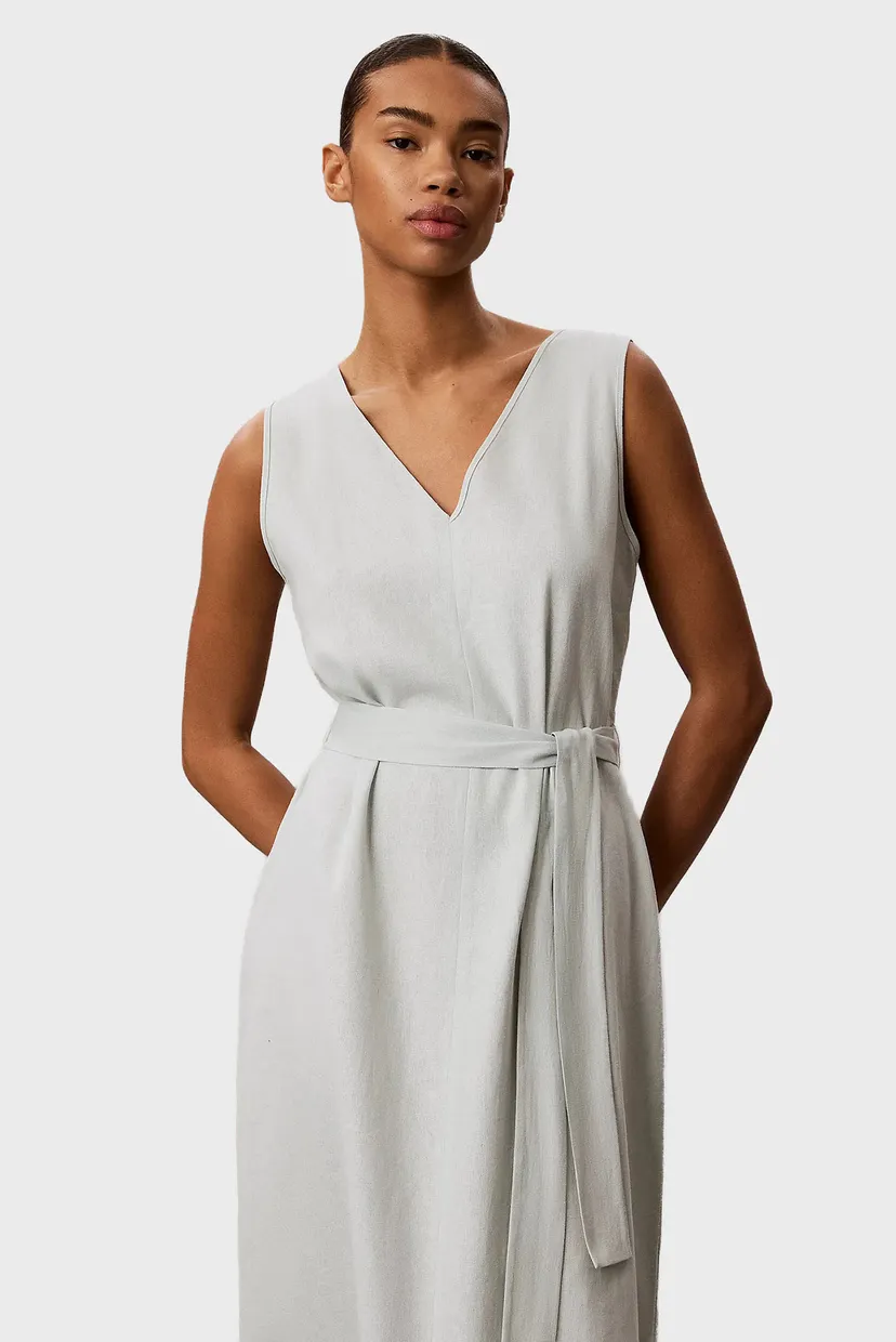 Платье LINEN V NECK SLEEVELESS DRESS 5