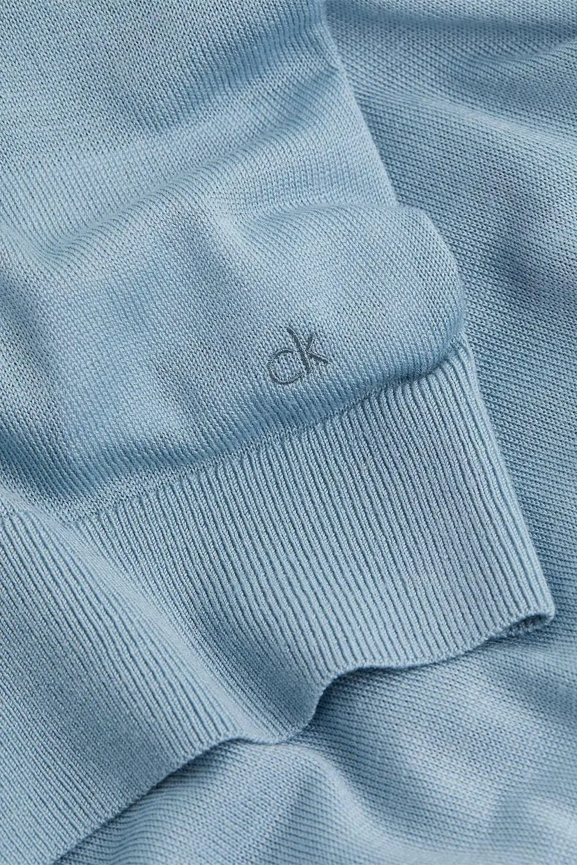 Поло с длинным рукавом ACETATE BLEND POLO REG SWEATER 4