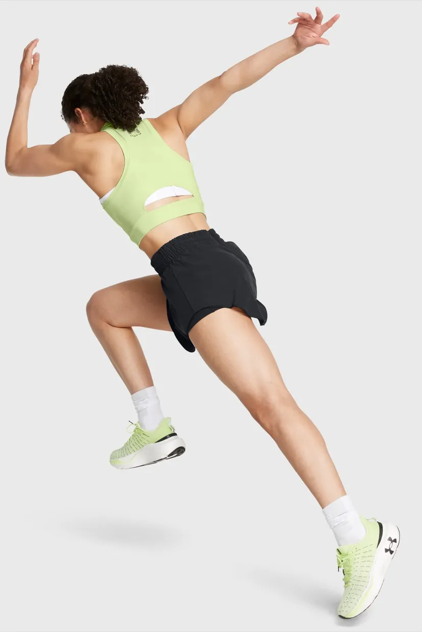 Женский салатовый топ UA Run Anywhere Crop Tank 3