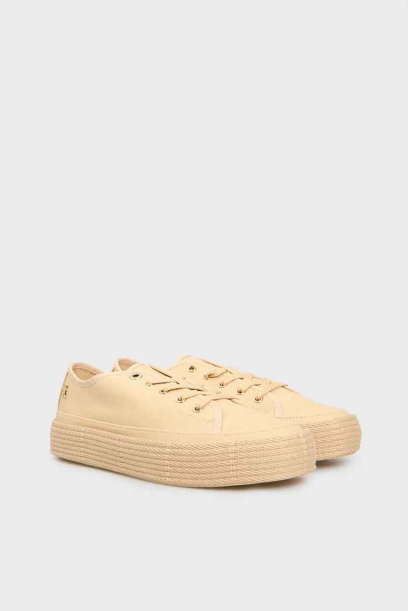 Женские бежевые кеды ESPADRILLE 3