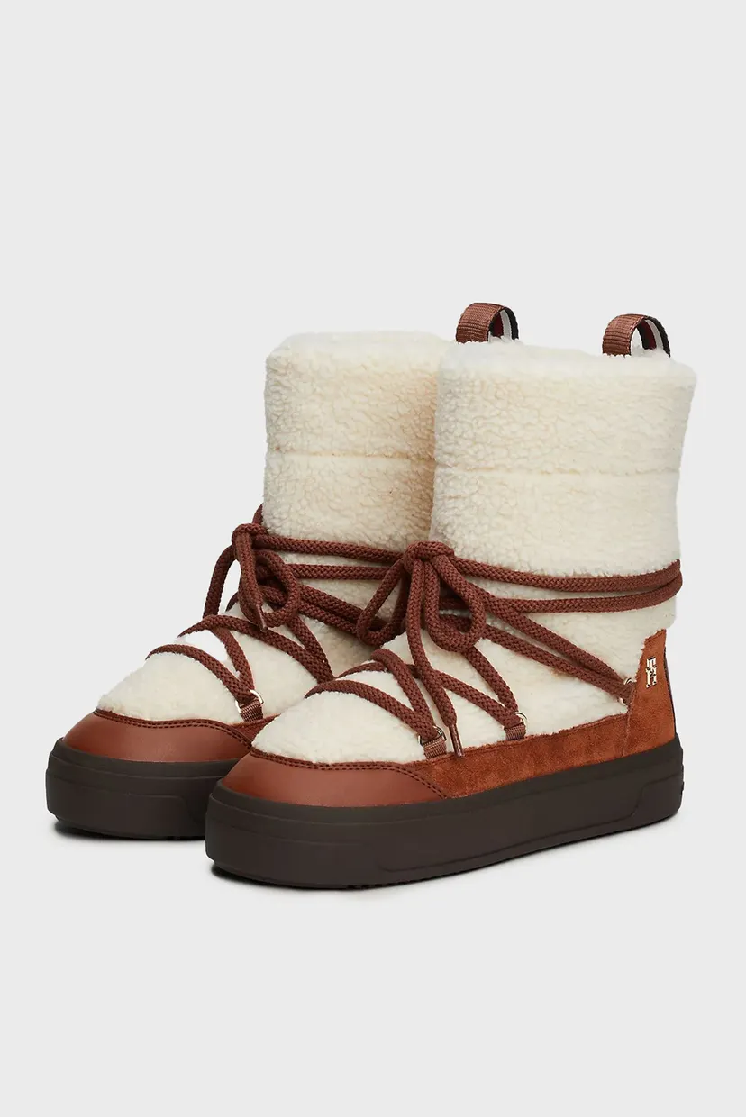 Дутики LACE-UP FAUX SHEARLING SNOWBOOT 3