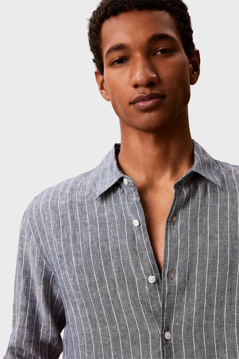 Рубашка LS YD PINSTRIPE LINEN CLASSIC SH 4