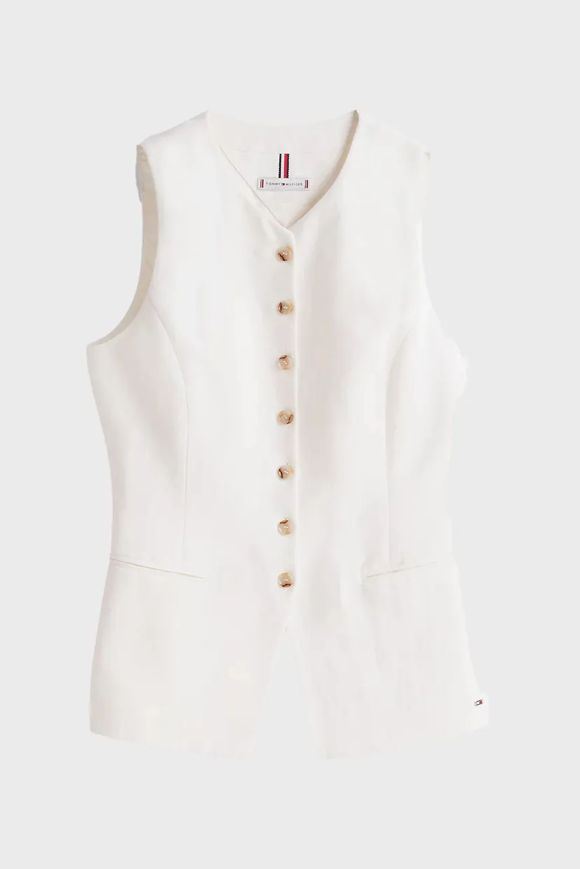 Жилет LINEN MIX SLIM WAISTCOAST TOP 6
