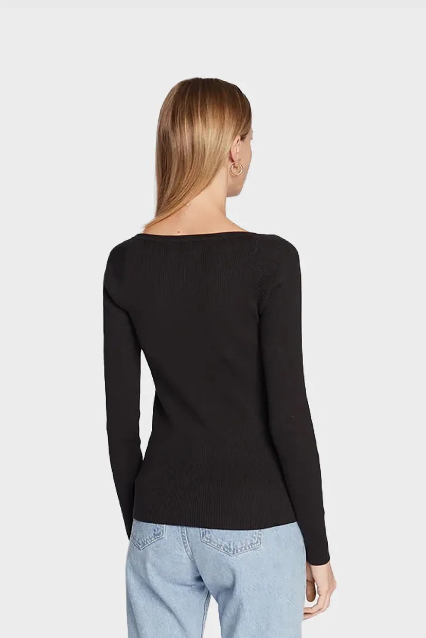 Свитер RIB SQUARE-NECK SWEATER LS 3