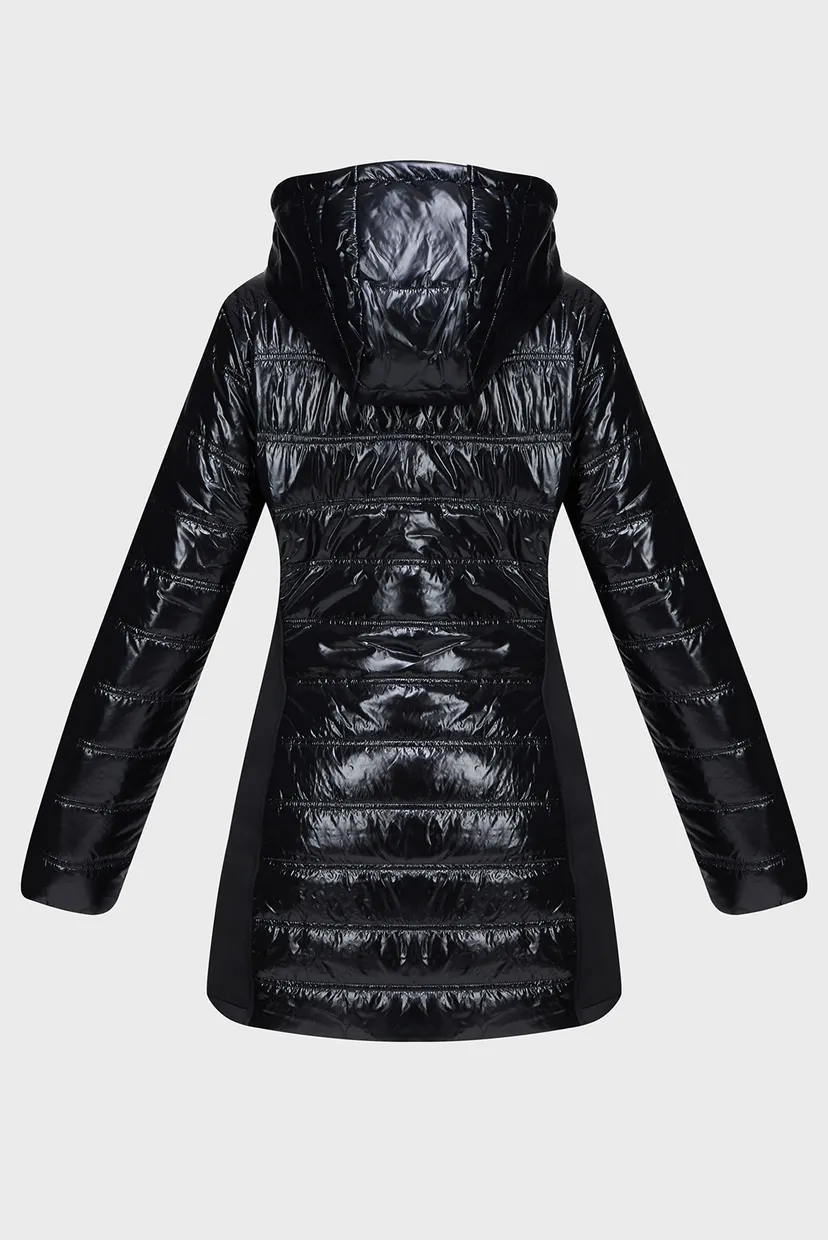 Черная женская куртка LW PADDED WAISTED NYLON COAT 6