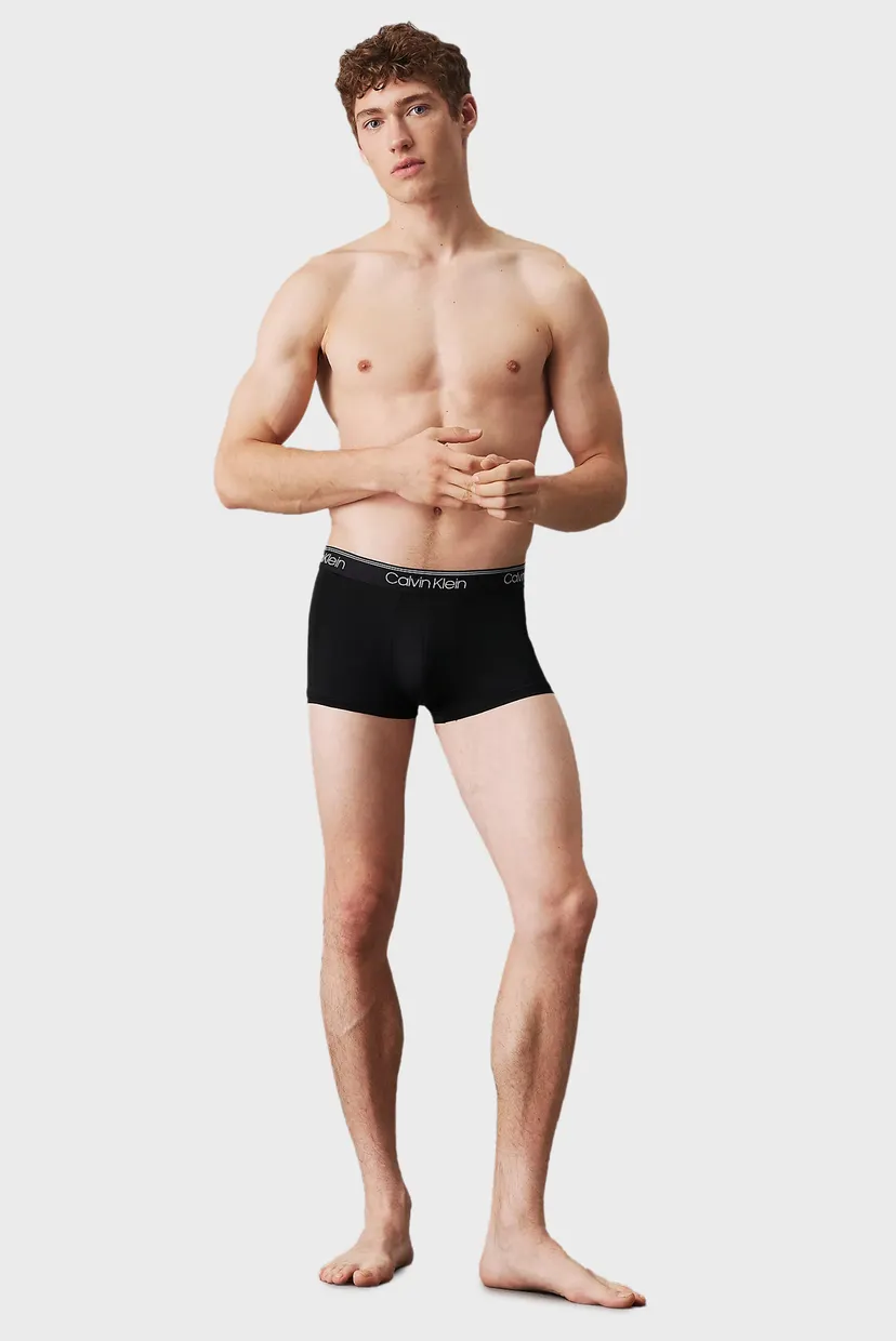 Мужские черные боксеры (3 шт) LOW RISE TRUNK 7