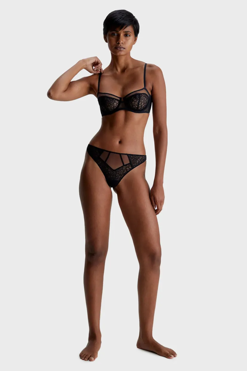 Женский черный бюстгальтер UNLINED BALCONETTE 10