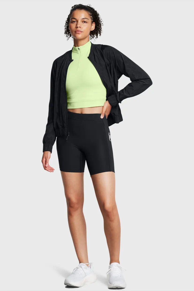 Женские черные велосипедки UA Run Anywhere Shorts 3