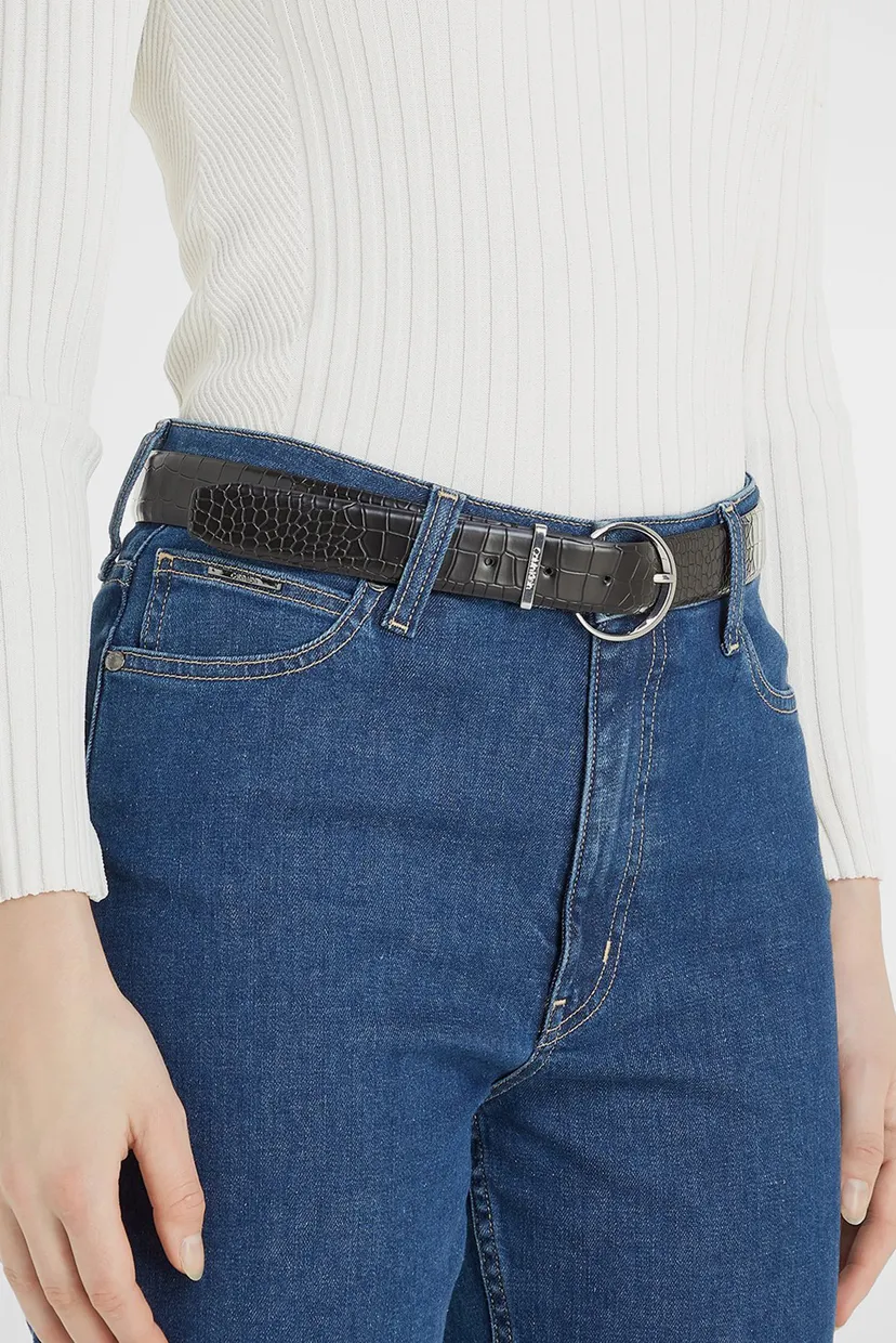 Ремень MUST RND BUCKLE BELT 3.0_CROCO 3