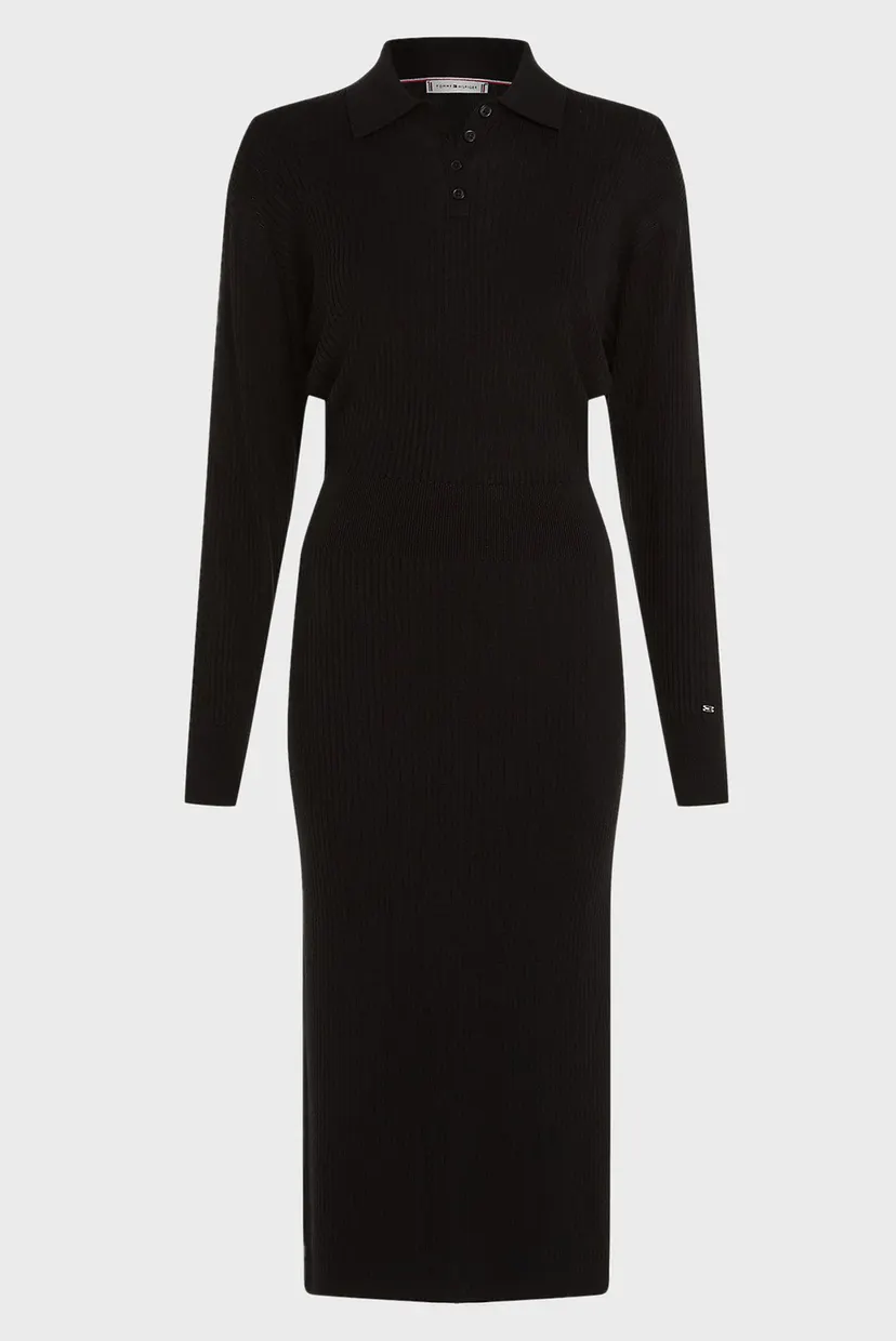 Платье FINE RIBS POLO LS SWT DRESS 6